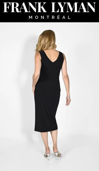 Frank Lyman-231005-Knit Dress-Black