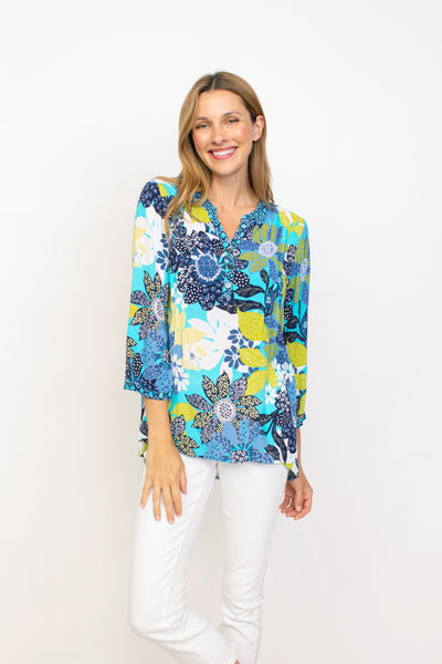 Sympli Spring/Summer 2024-22319-4-Flutter Dolman Top-Peony