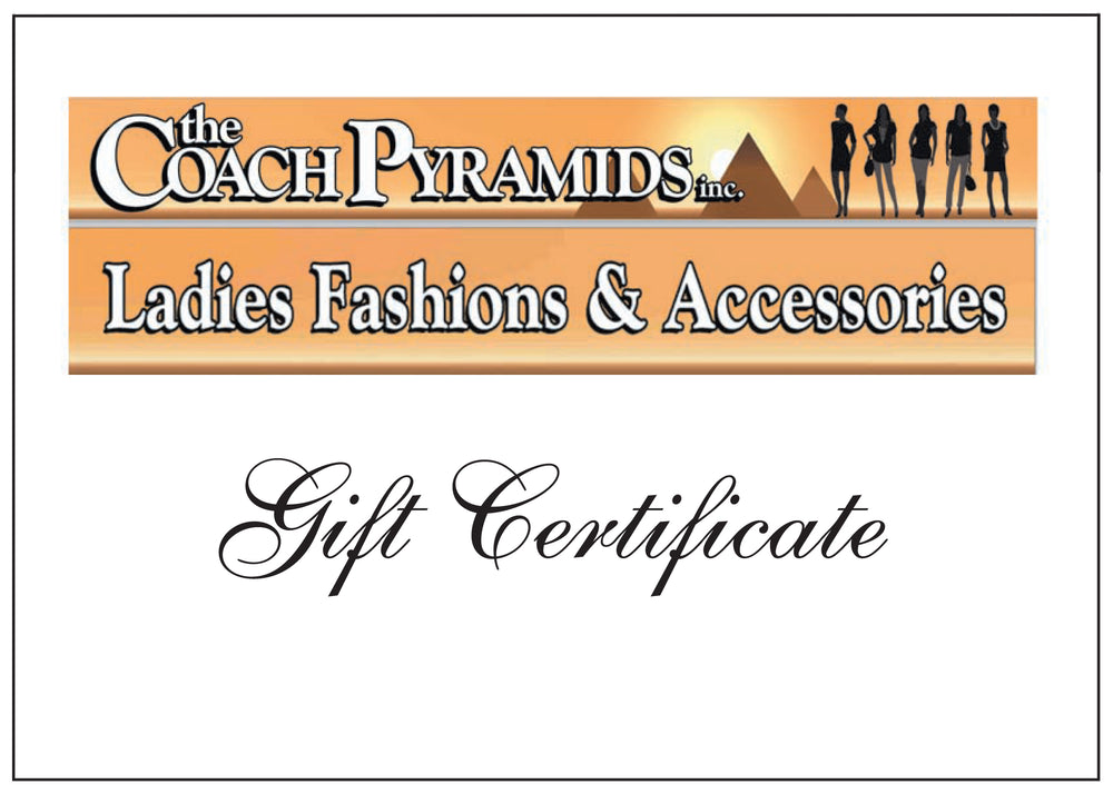 Gift Certificate $50 - The Coach Pyramids