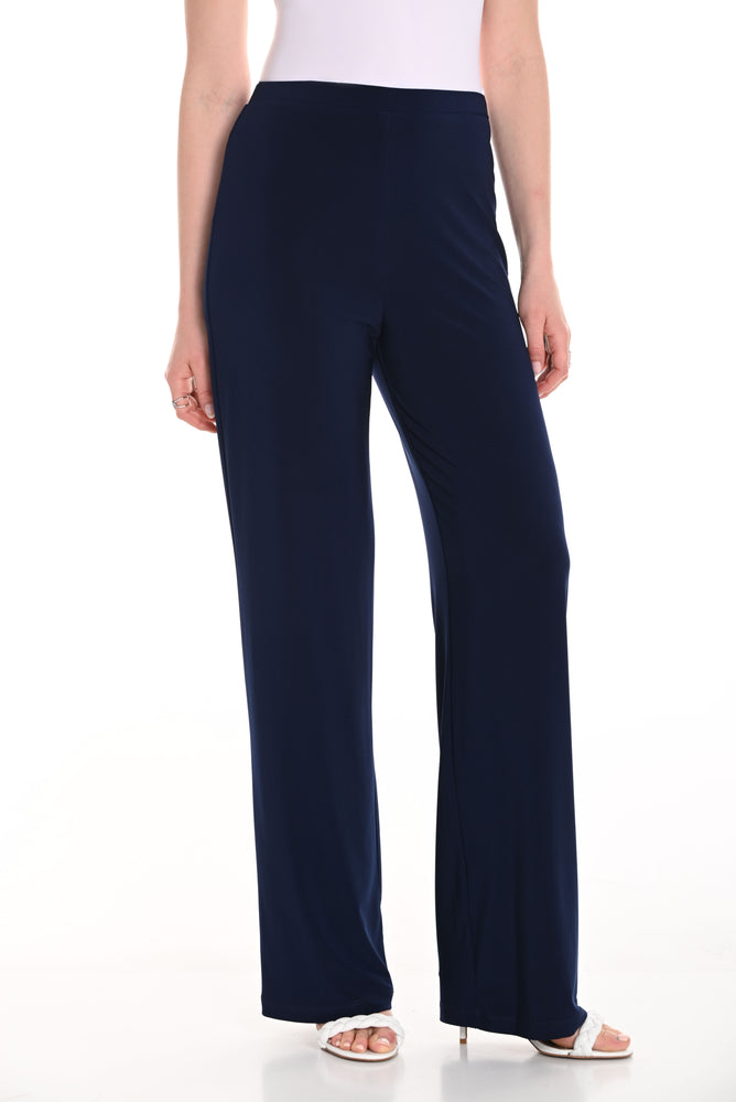 Frank Lyman Spring 2025-006-315-Knit Pant-Dark Navy