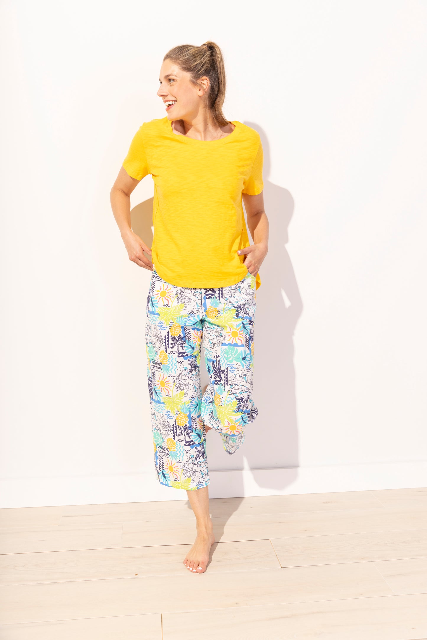 Habitat Escape Spring/Summer 2025-E10003-High Lo S/S Tee-White - The Coach Pyramids
