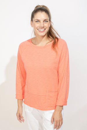 Habitat Escape Spring 2024-E10020-Pullover-Papaya - The Coach Pyramids