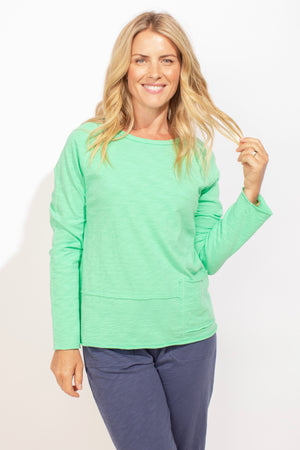 Habitat Escape Spring 2024-E10020-Pullover-Seafoam - The Coach Pyramids