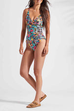 Tribal  Spring/Summer 2024-1005XX-3562-Wrap Front Swimsuit-Dominica - The Coach Pyramids