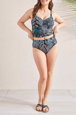 Tribal  Spring/Summer 2024-1016O-3562-Reversible Bikini Bottom-Atlantic - The Coach Pyramids