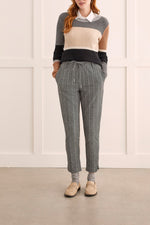 Tribal  Fall/Winter 2023-1066O/3596 -Pull On Pant-Charcoal - The Coach Pyramids