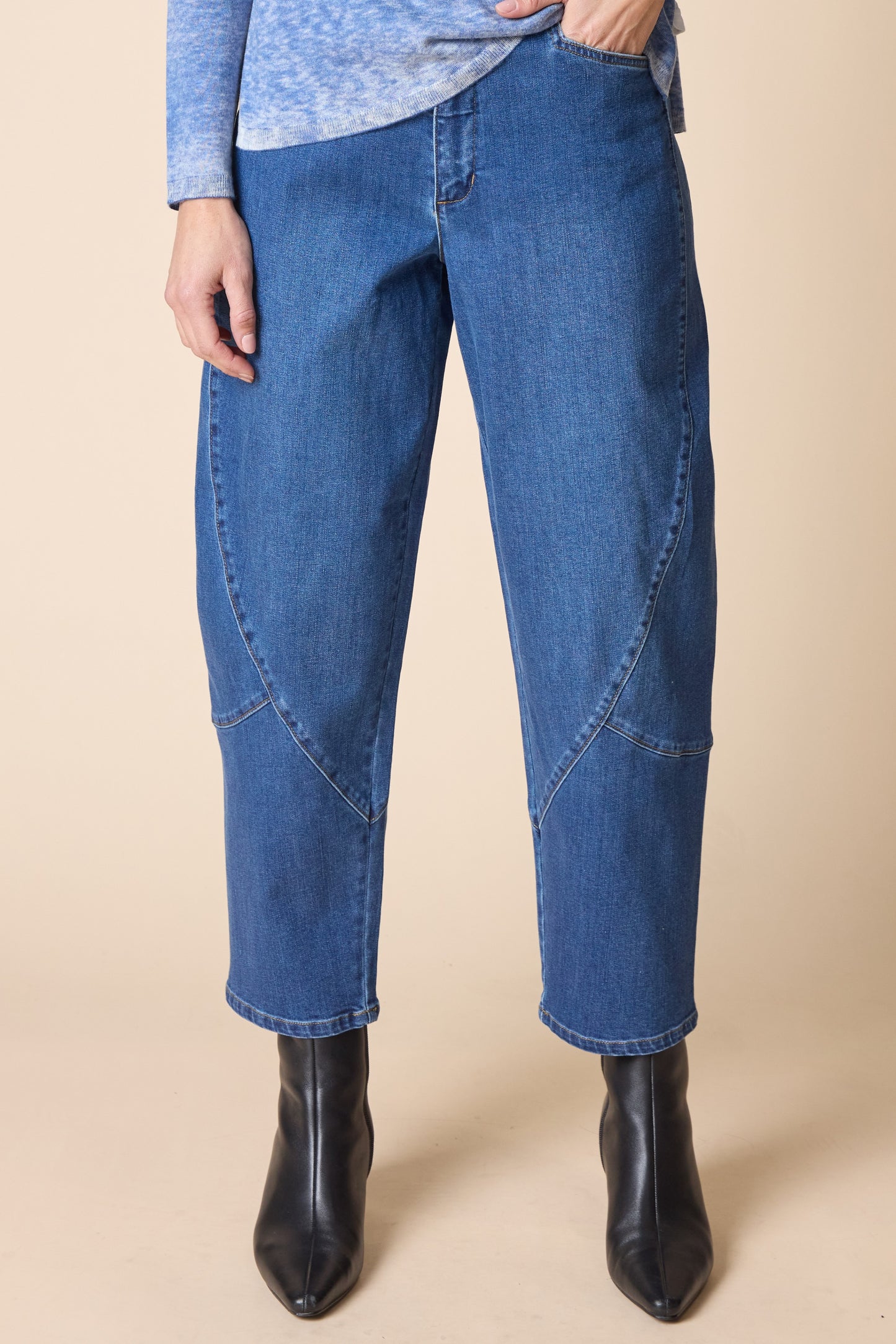 Habitat-H11479-Seamed Lantern Jean-Medium Denim - The Coach Pyramids