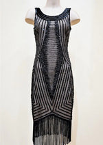 Frank Lyman-238609I-Knit Dress-Black/Nude - The Coach Pyramids