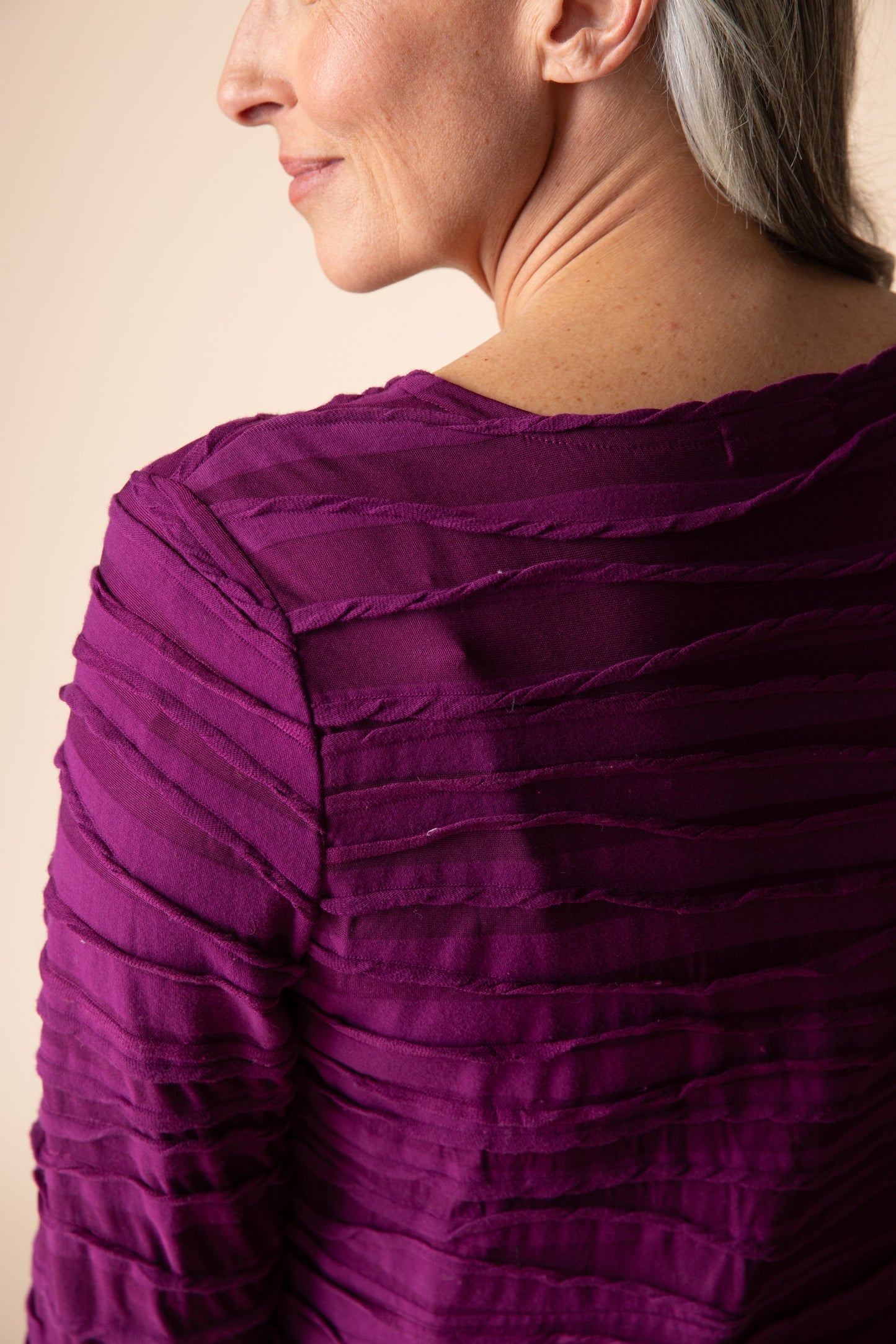 Habitat-H12001-Skyline Wrap Top-Plum - The Coach Pyramids