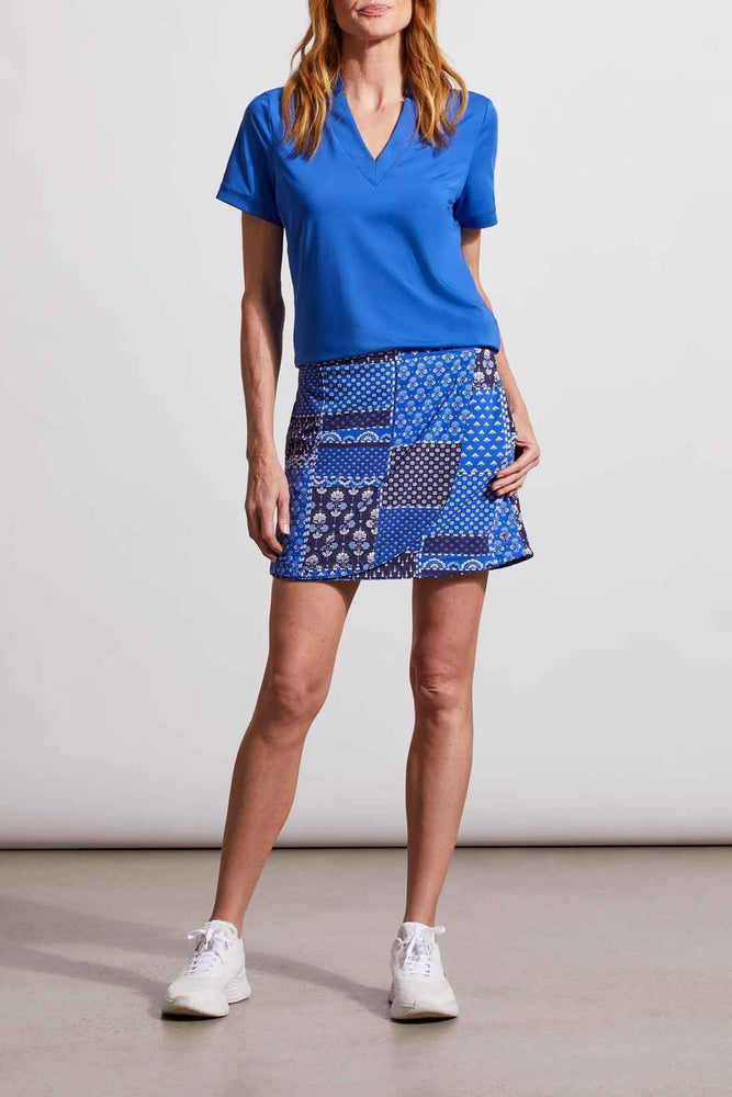 Tribal  Spring/Summer 2024-1217O-3506-Fast Drying Tech Top-Cobalt - The Coach Pyramids