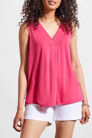 Tribal  Spring/Summer 2024-1291O-2891-Sleeveless Modal Top-Raspberry - The Coach Pyramids