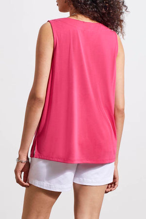 Tribal  Spring/Summer 2024-1291O-2891-Sleeveless Modal Top-Raspberry - The Coach Pyramids