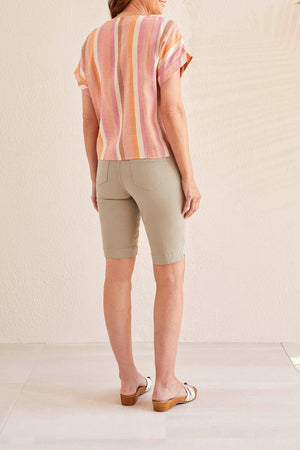 Tribal  Spring/Summer 2024 1298O/3443-Blouse-Muted Clay - The Coach Pyramids