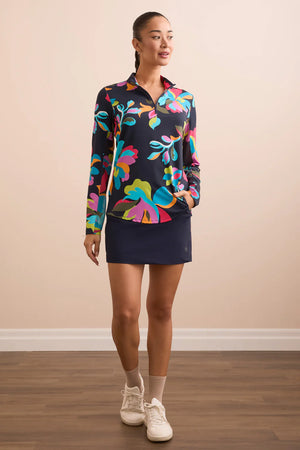 Tribal Spring/Summer 2025-1410O-3024-Performance Long Sleeve Top-Ruby - The Coach Pyramids