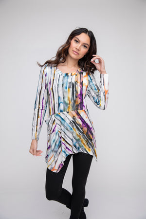 Habitat Liv Fall 2024-L141805-Asymmetrical Tunic-Multi