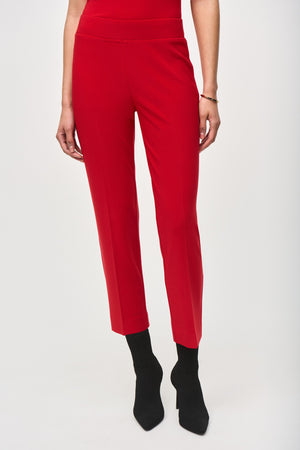 Joseph Ribkoff Fall  2024 -143105F24-Pant- Lipstick Red - The Coach Pyramids