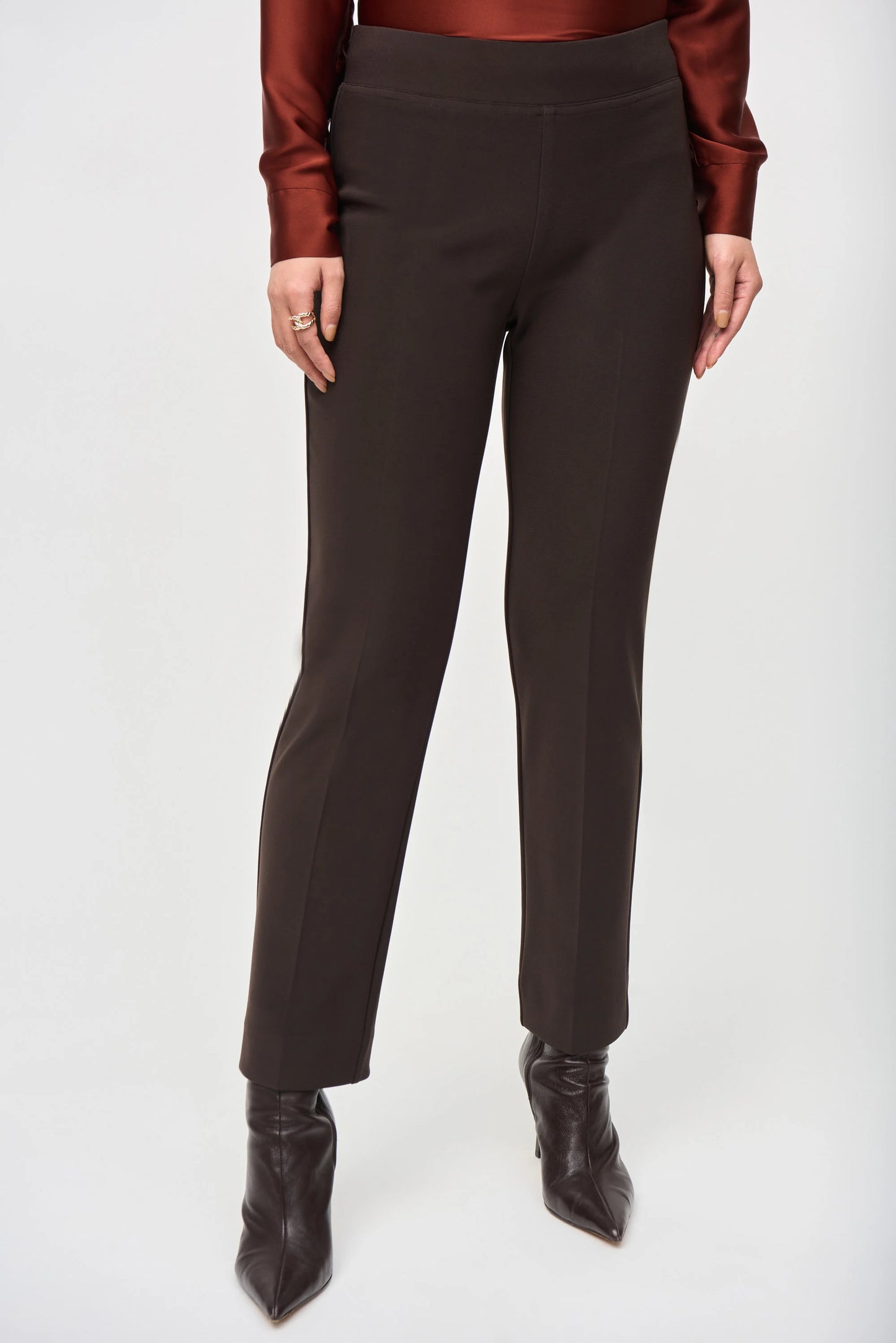 Joseph Ribkoff Fall 2025-143105F25-3799-Pant-Mocha - The Coach Pyramids