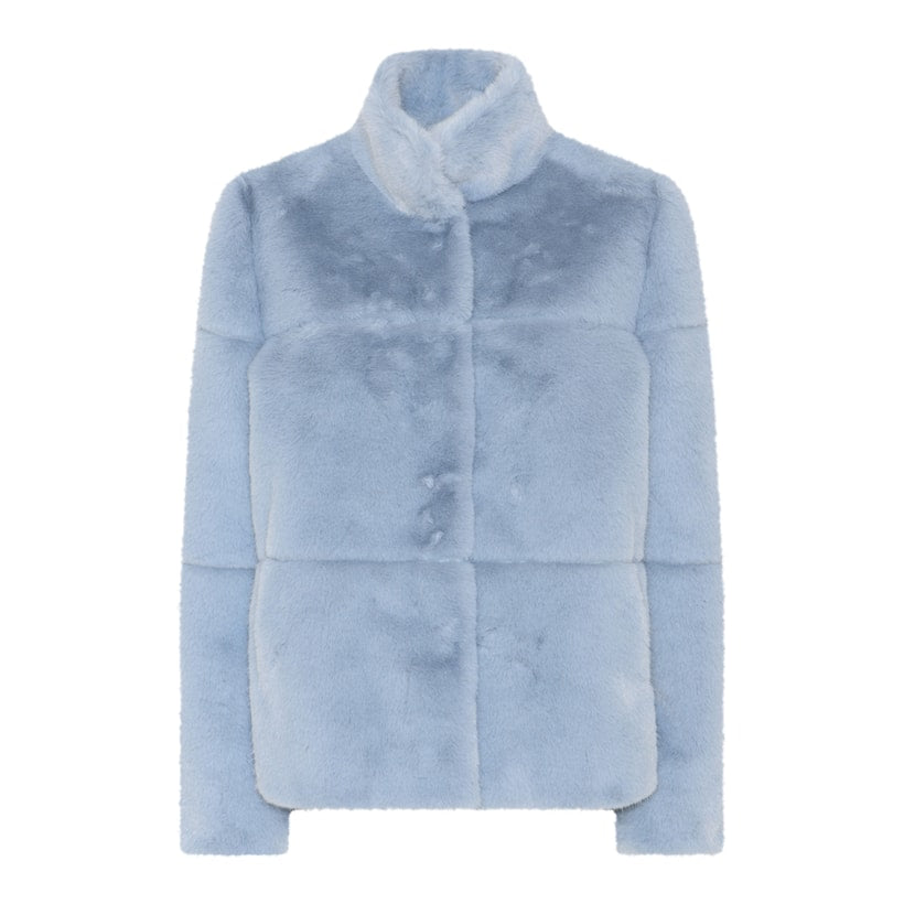 Micha Fur Coat in Light Blue 145-245 - The Coach Pyramids