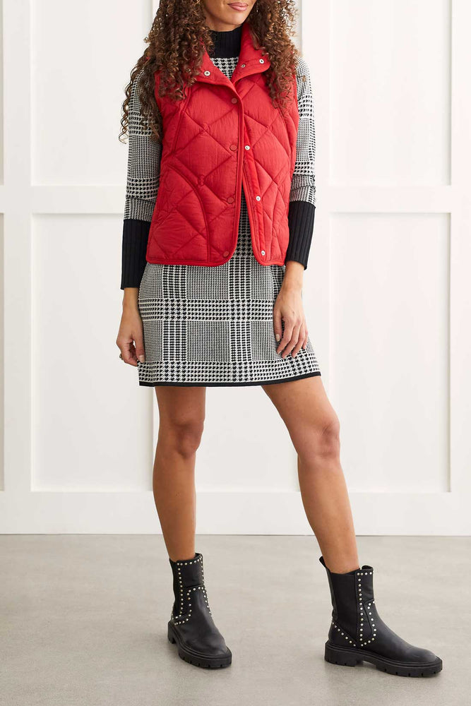 Tribal  Fall/Winter 2023-1499O/3823-Puffer Vest-Earth Red - The Coach Pyramids