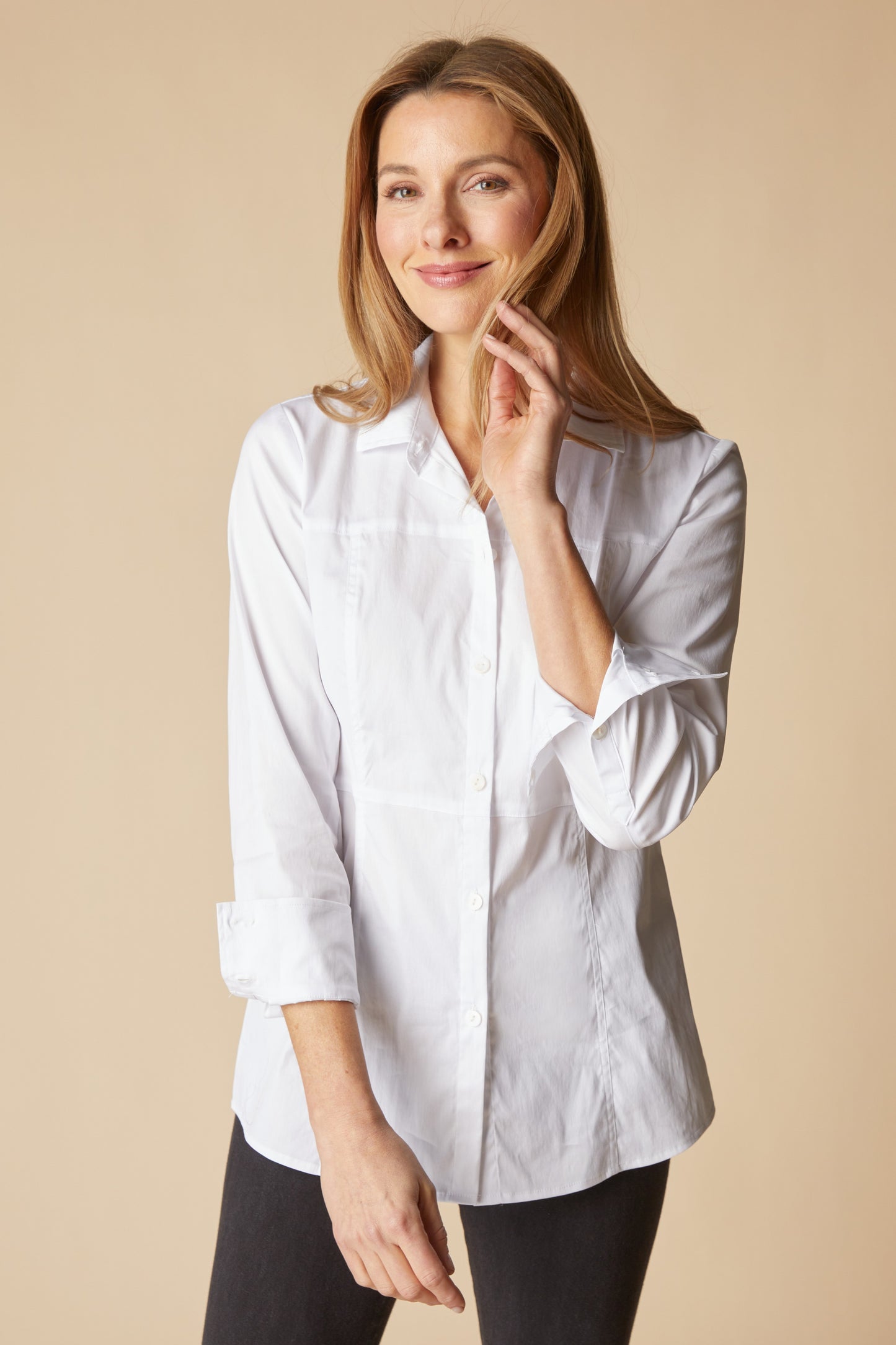 Habitat-H15018-Seamed Shirt-White - The Coach Pyramids