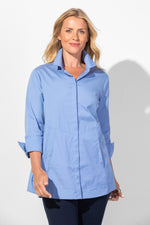 Habitat Spring 2024-H15019S4-Hidden Placket Shirt-Blue - The Coach Pyramids