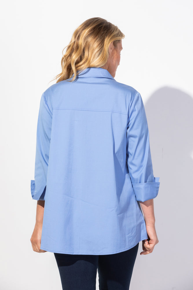 Habitat Fall/Winter 2023-H15019F3-Placket Shirt-Blue - The Coach Pyramids