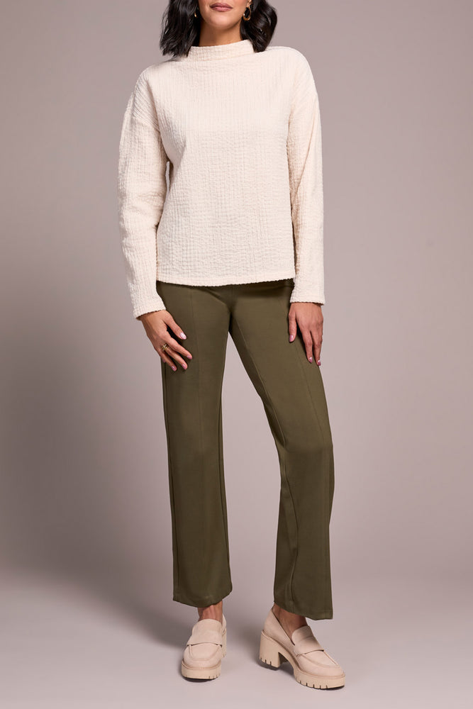 Tribal Fall 2025-1503O-8323-Long Sleeve Funnel Neck Dolman Top-Moon Stone - The Coach Pyramids