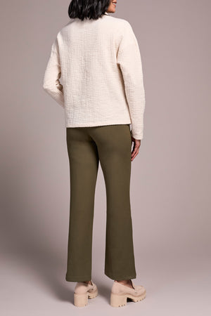 Tribal Fall 2025-1503O-8323-Long Sleeve Funnel Neck Dolman Top-Moon Stone - The Coach Pyramids