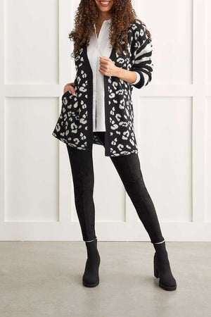 Tribal  Fall/Winter 2023-1516O/3830-Cardigan -Black - The Coach Pyramids