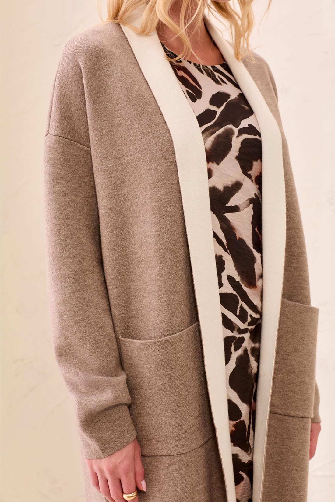 Tribal-L/S Coatigan W/Pockets-1523O-1921-Fossil - The Coach Pyramids