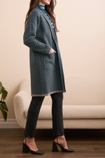 Tribal Fall 2025-1523O-8234-Long Sleeve Coatigan W/Pockets-Charcoal - The Coach Pyramids