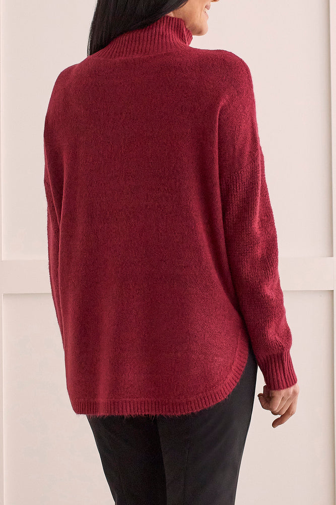 Tribal  Fall/Winter 2023-1528O/3590-Sweater-Tibetan Red - The Coach Pyramids