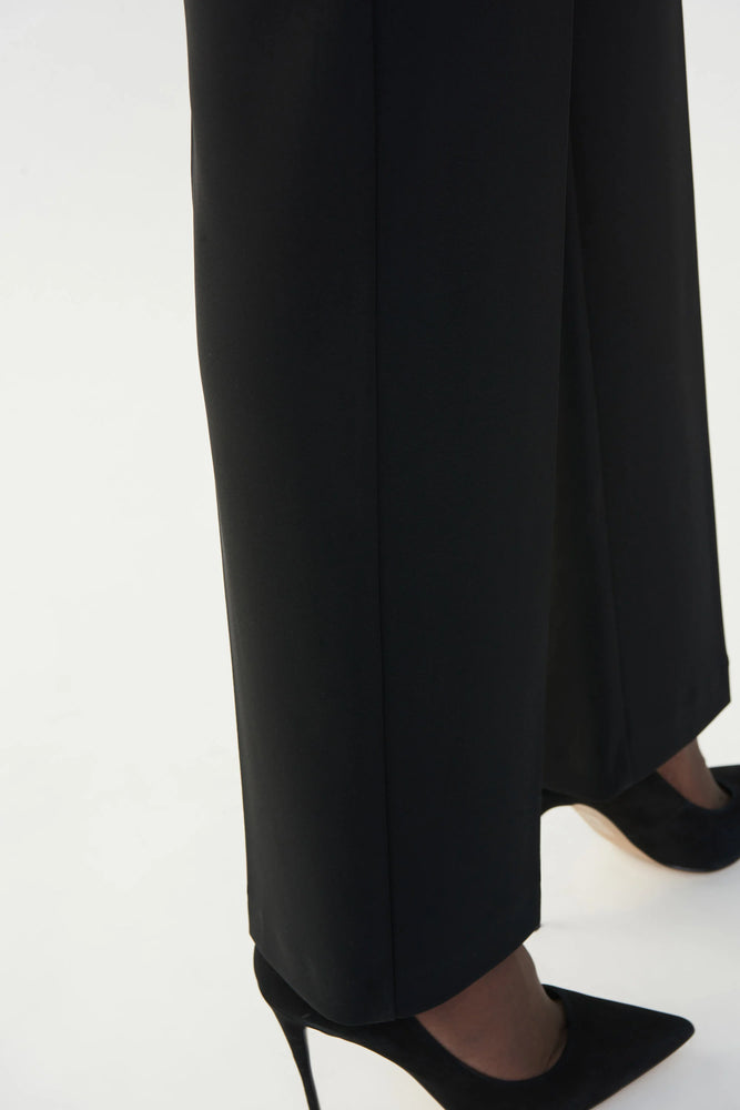 Joseph Ribkoff - 153088 - 11 - Wide Leg Pant - Black -2026