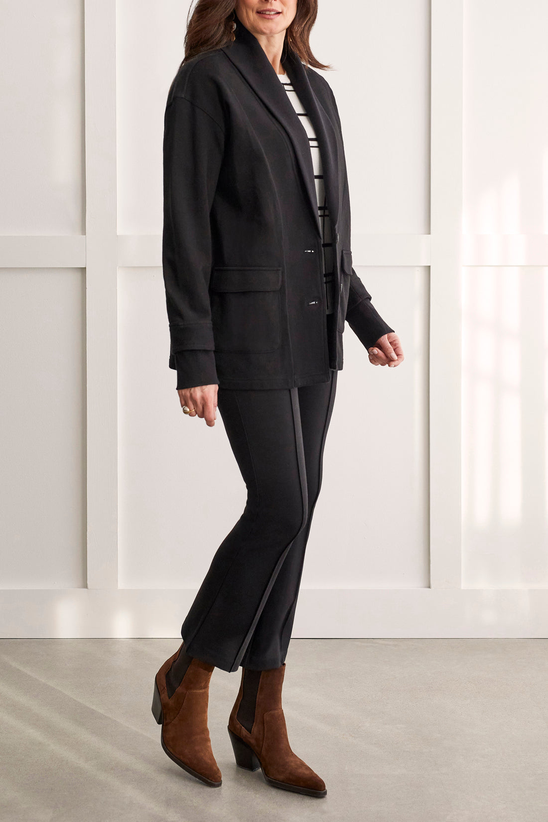 Tribal  Fall/Winter 2023-1551O/3333-Jacket-Black - The Coach Pyramids