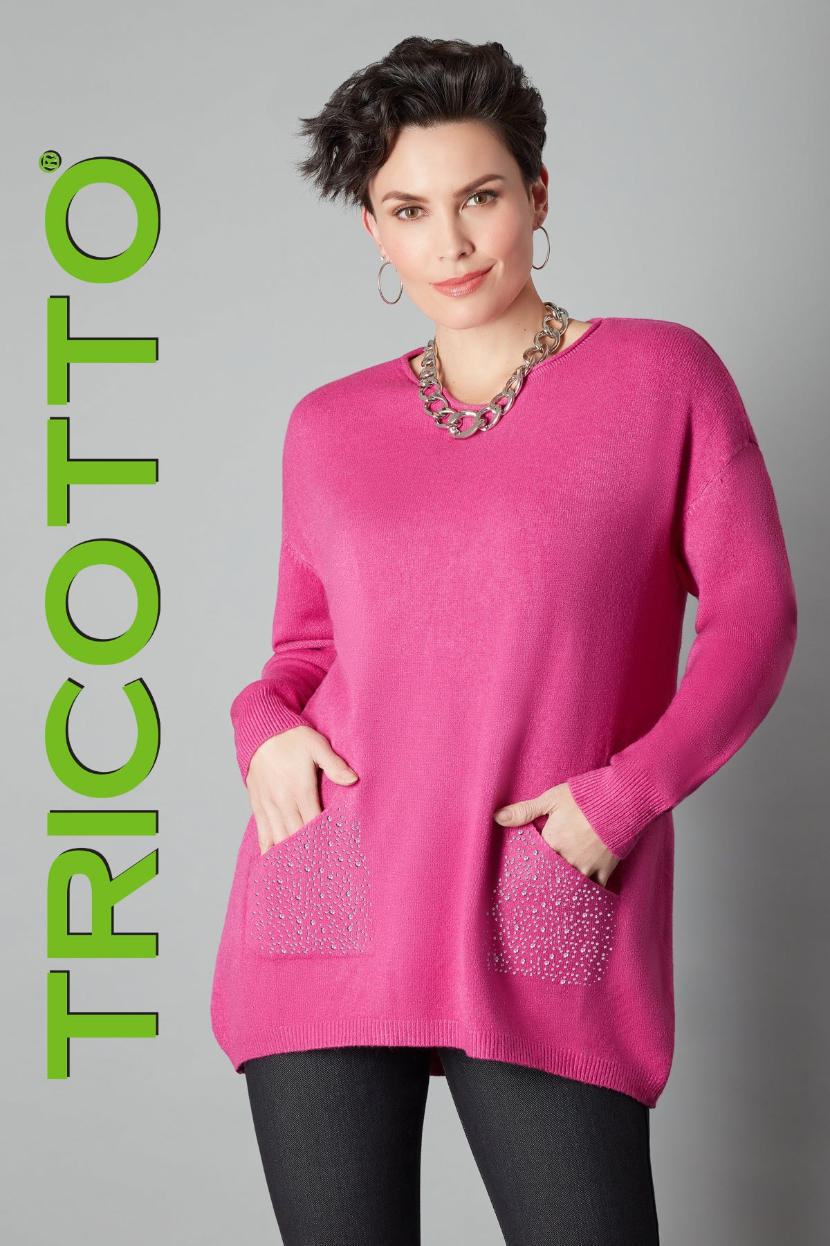 Mode Tricotto-Fall 2023 -156-Top-Fuschia - The Coach Pyramids