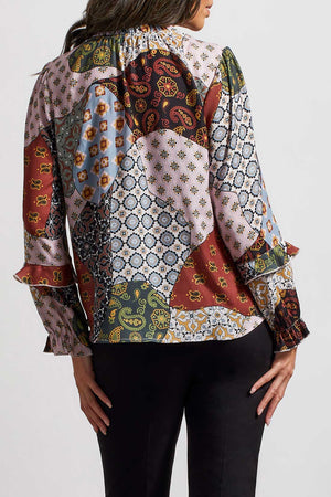 Tribal  Fall/Winter 2023-1581O/3858-Blouse-Baked Clay - The Coach Pyramids