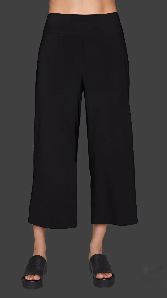 Compli K-1582-Womens Knit Pants-Black - The Coach Pyramids