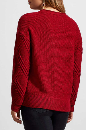 Tribal  Fall/Winter 2023-1608O/3863- Sweater-Earth Red - The Coach Pyramids