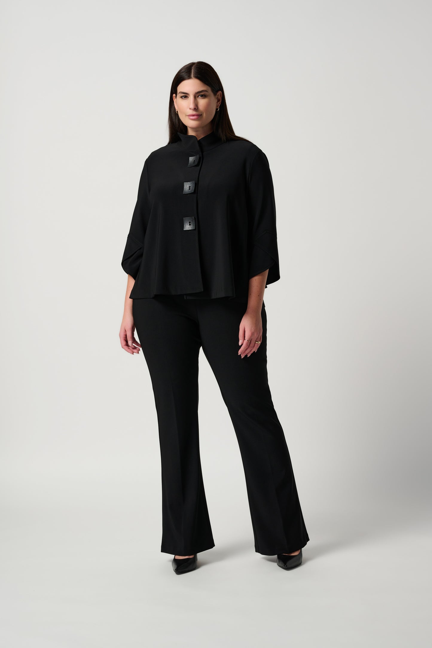 Joseph Ribkoff Classic Flared Pant 163099 - 11 - Black - Essential - The Coach Pyramids