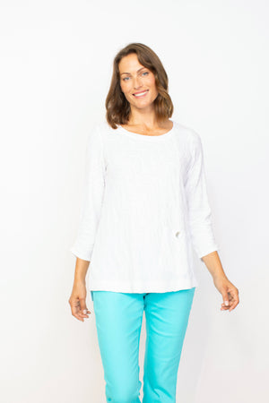 Habitat Spring 2024-H16317-Stepped Hem Tunic-Sea Glass - The Coach Pyramids