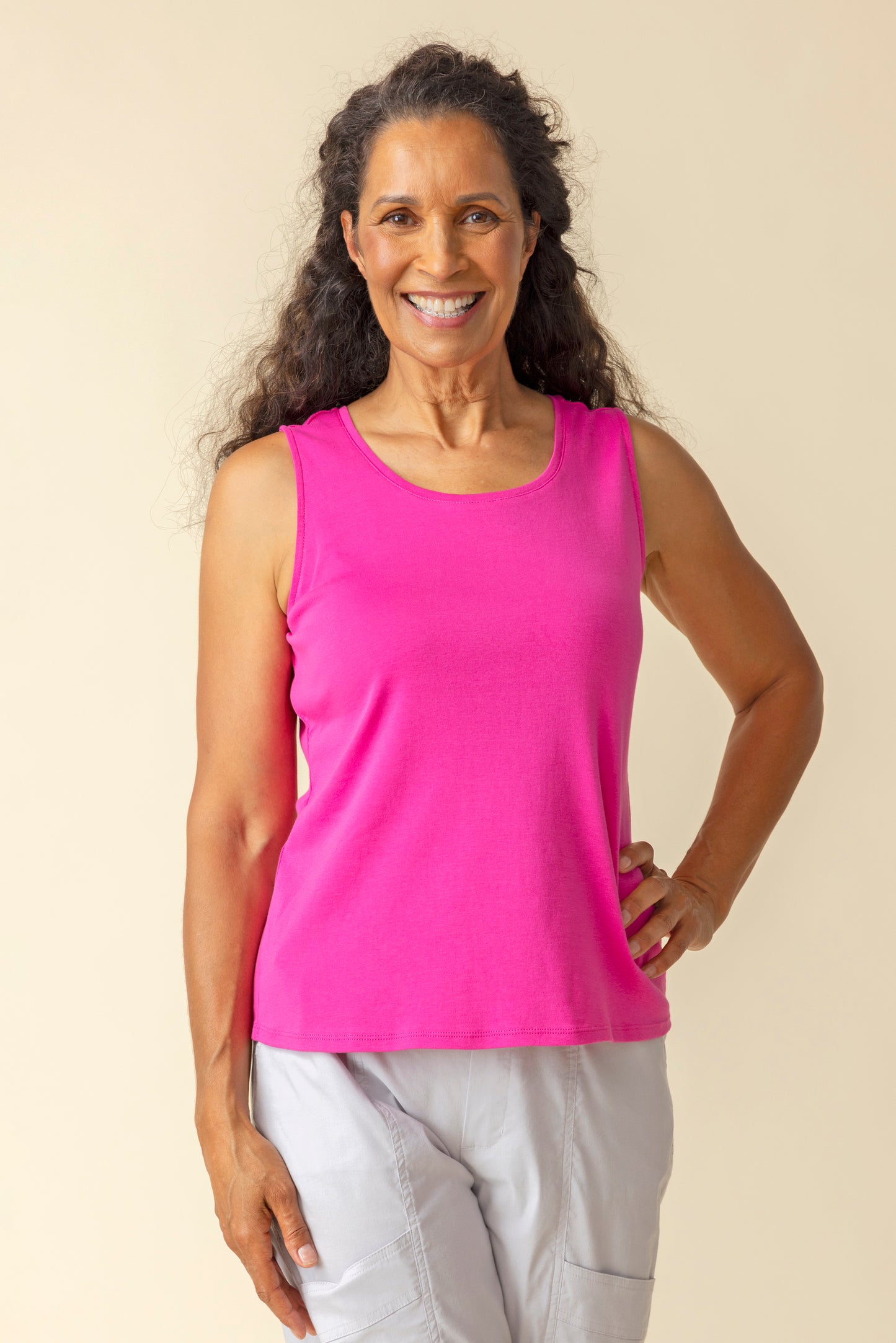 Habitat Spring/Summer 2025-H16417-Layering Tank-Black - The Coach Pyramids