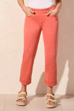 Tribal Spring/Summer 2025-1647O-2020W-Pull On Kick Flare Capri-Coral Sky - The Coach Pyramids