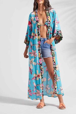 Tribal  Spring/Summer 2024-1651XX-3880-3/4 Sleeve Duster-Honolulu - The Coach Pyramids