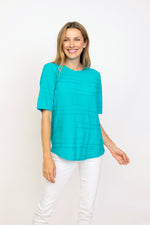 Habitat Spring 2024-H16527S4-Elbow Sleeve Tee-Lake - The Coach Pyramids