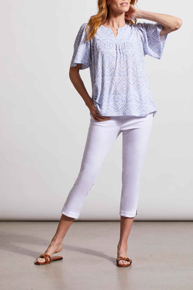 Tribal  Spring/Summer 2024-1712O-1557-Flare Top-Zen Blue - The Coach Pyramids