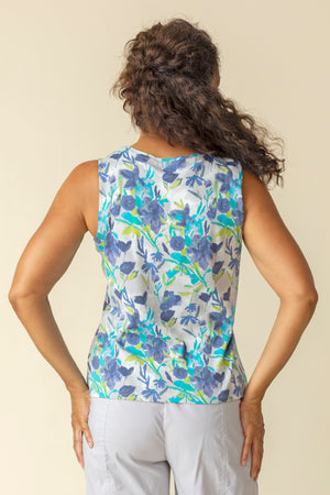 Habitat Spring/Summer 2025-H17317-Layering Tank Floral-Indigo