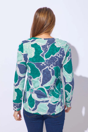 Habitat Escape Fall/Winter 2025-E17326-Laid Back V Neck-Emerald - The Coach Pyramids