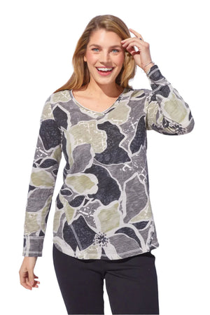 Habitat Escape Fall/Winter 2025-E17326-Laid Back V Neck-Rose - The Coach Pyramids