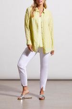 Tribal  Spring/Summer 2024-1753O-3887-Button Front Blouse-Wild Lime - The Coach Pyramids