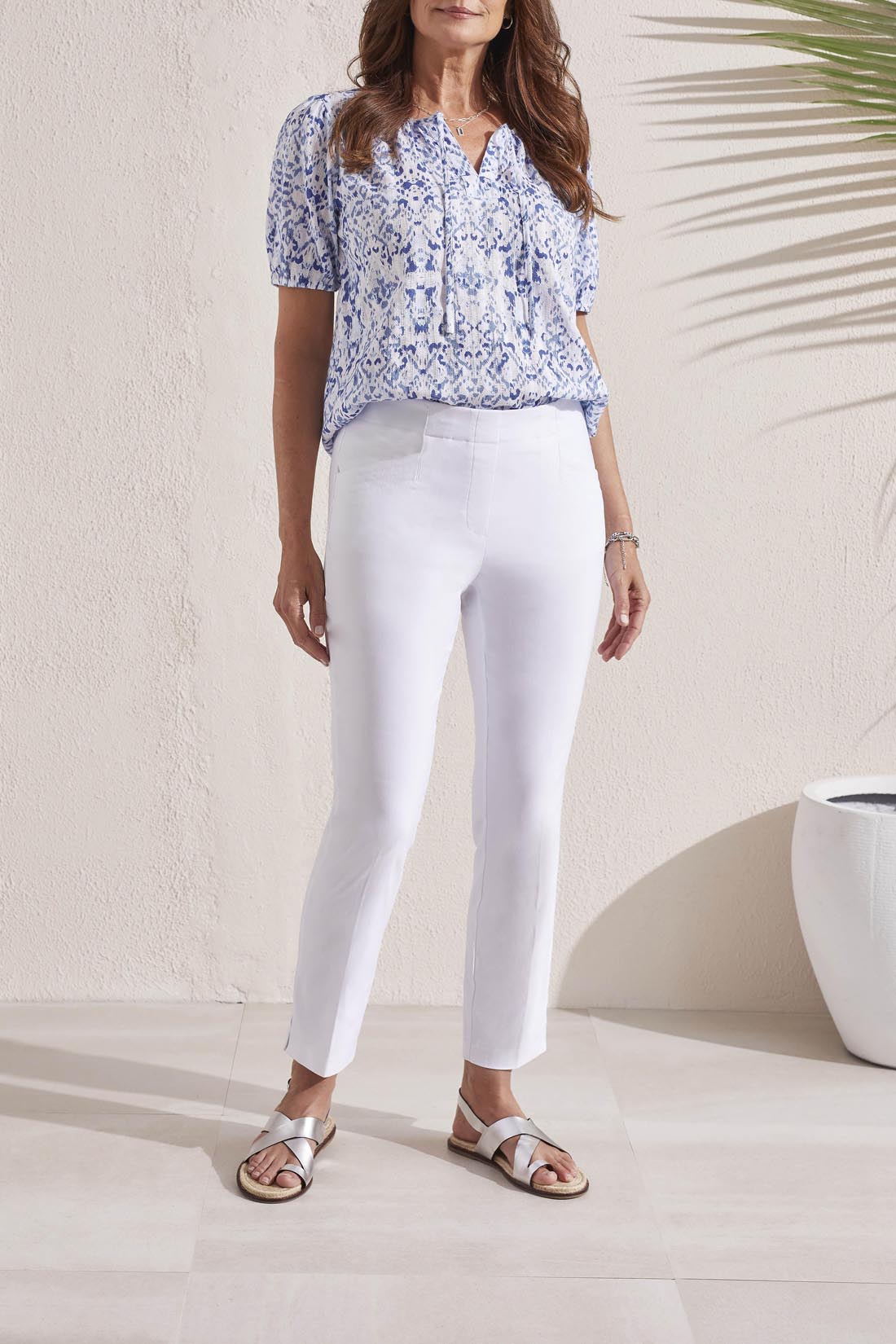 Tribal  Spring/Summer 2024-1763O-7165-Pull On Ankle Pant-Black - The Coach Pyramids